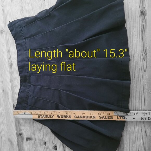 Black Pleated Tennis Skirt Skort by J. Galt, Size S - Picture 9 of 10